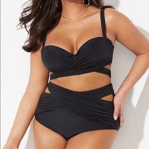 Swimsuits For All Gabi Fresh Black Bikini Set